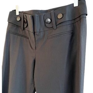 NWT Bebe Navy Striped Wide Belt Pant